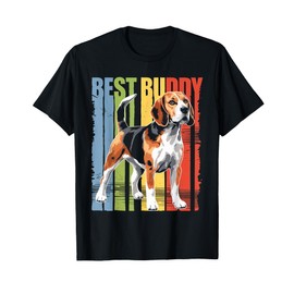 Best Buddy Beagle Dog Pup Canine Pet Lover T-Shirt