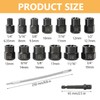 yoivkgo Pack of 16 Rim Lock Cracker, Robust and Easy