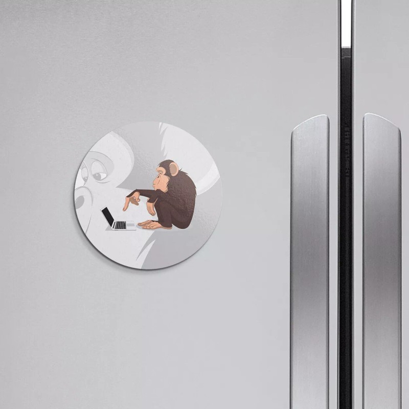 Unbranded Monkey Notebook Evolution Animal | 4'' X 4'' Round