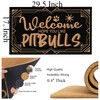 JiXianJu Funny Outdoor Doormat Welcome Hope You Like Pitbulls Entry