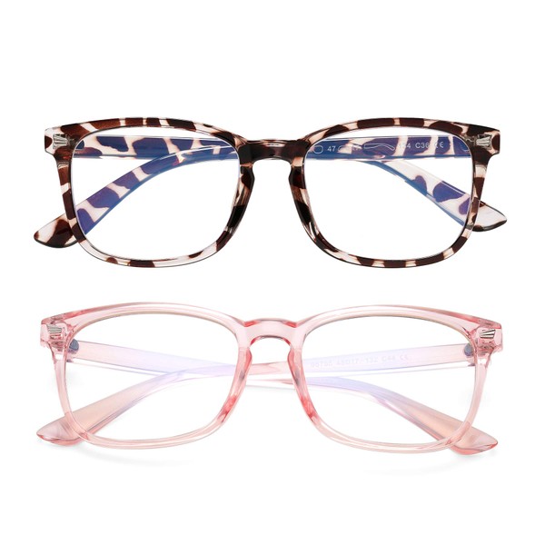 AZorb 2Pack Blue Light Blocking Glasses for Kids Unbreakable Computer