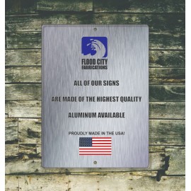 Flood City Fabrications What Happens in The SHED Stays in The SHED Sign 9"x12" Metal Signs Fun Joke