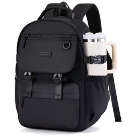 LOVEVOOK School Backpack for Girls with Large Tumbler Holder Pockets, Student Cute Bookbag 15.6 inch Laptop Daypack for Middle School Teen, Waterproof College Travel Bag for Women