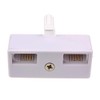 kenable BT Telephone Splitter 2 way Sockets 1 x Socket
