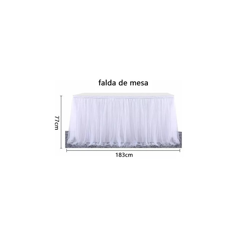 XINYUCHEN Falda De Mesa Faldón De Tul P Decoración Evento