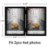 ORIVAN 4x6 Double Picture Frames Hinged Folding Photo Frames with