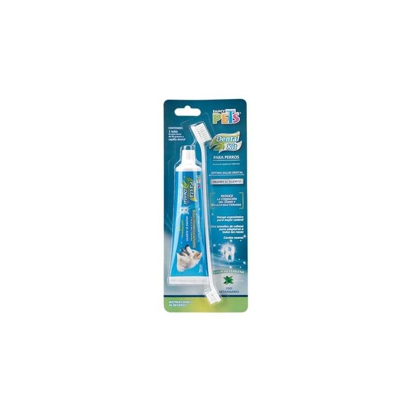 Fancy Pets Kit Dental con Pasta y Cepillo para Perro,