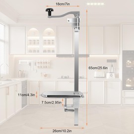 Commercial Can Opener, for #10 Cans, Heavy Duty Manual Table Can Opener with Plated Steel Base for Restaurant Food Store Hotel Bar Home up to 11 Inch