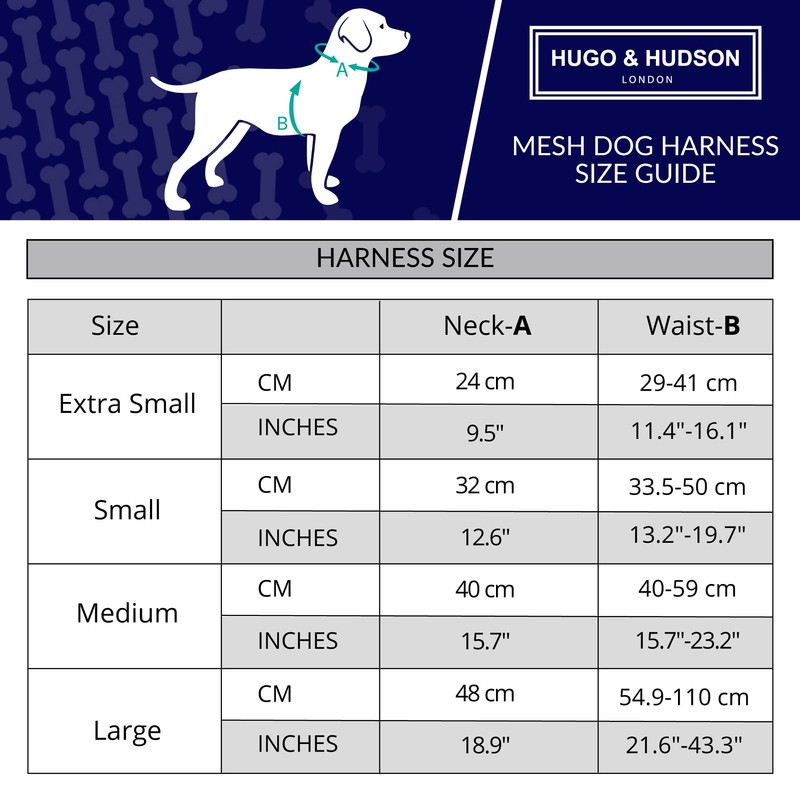 HUGO & HUDSON Dog Harness, No Pull Quick Dry Mesh,