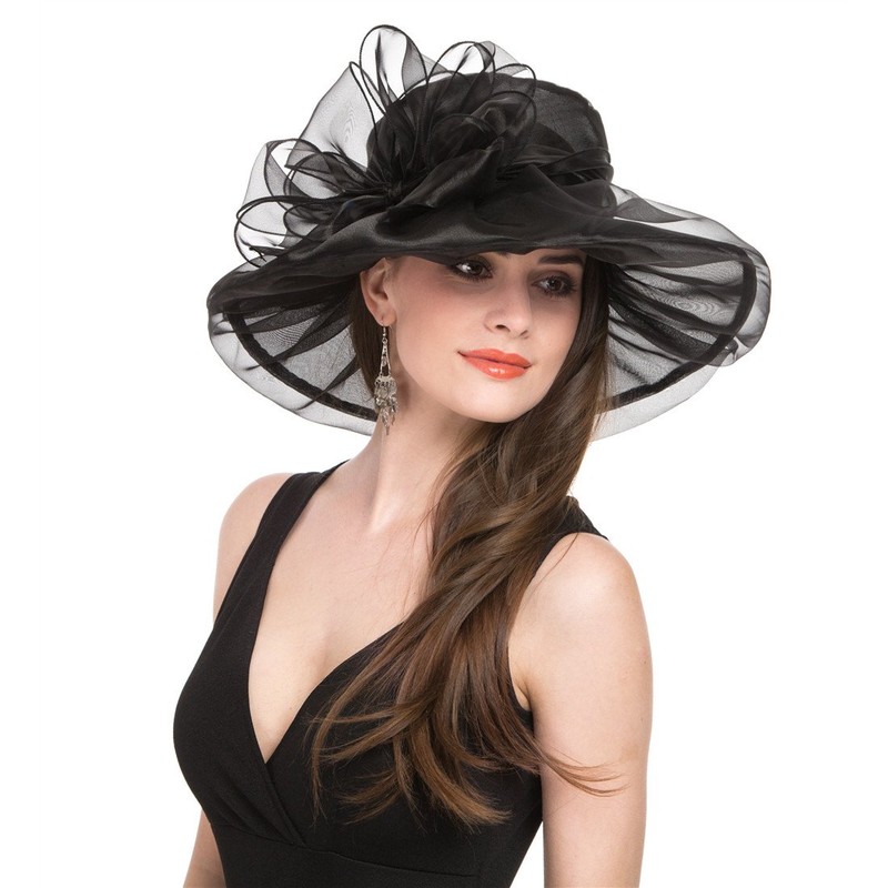Women's Organza Church British Fascinator Bridal Tea Party Wedding Hat