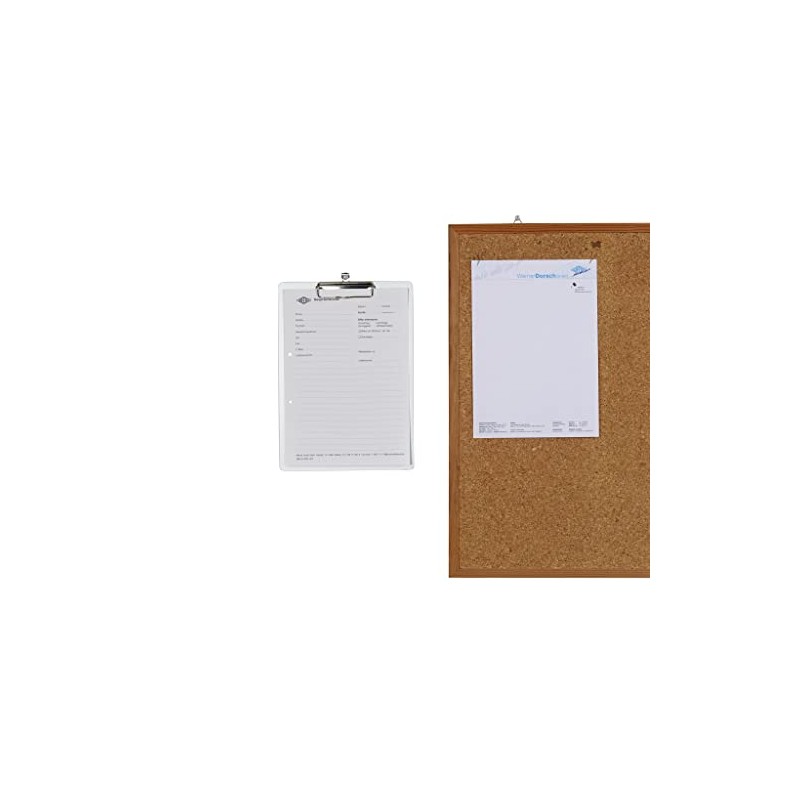 Wedo 057854 Clipboard A4 Writing Board with Rounded Corners Strong