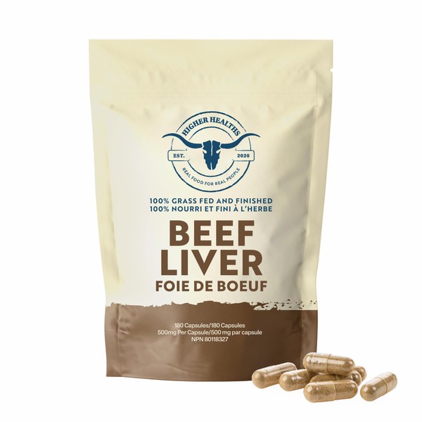 Higher Healths Higher Healths Grass-Fed Beef Liver Capsules C 180