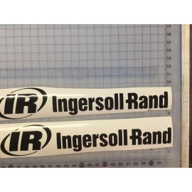 Ingersoll Rand 1-set Of Solid Black IR Ingersoll Rand Air Compressor Bobcat Decal Sticker Set