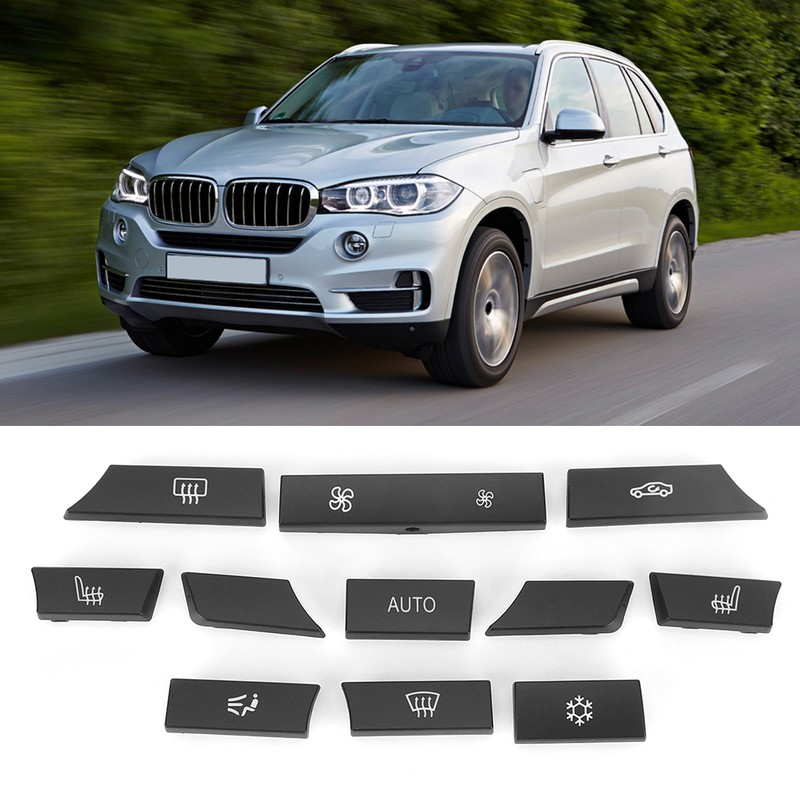 11pcs Car Interior Accessory AC Air Conditioning Button Fits for