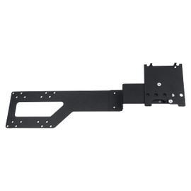 DCCStands Verifone M400 PIN Pad VESA Lift Mounting Bracket for 19" - 23" Monitor, Long S-Bracket, Screw-in Installation, Black