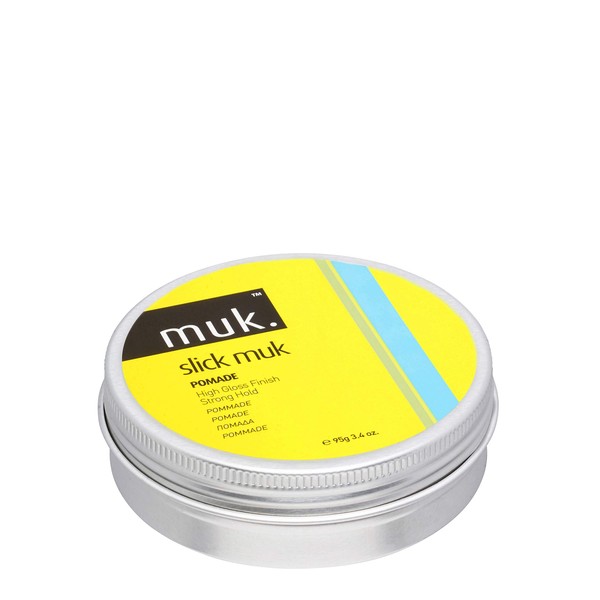 MUK. Haircare Slick High Gloss Pomade, Hair Product, Hair Pomade for Men, Strong Hold, High Gloss Pomade - 3.4oz