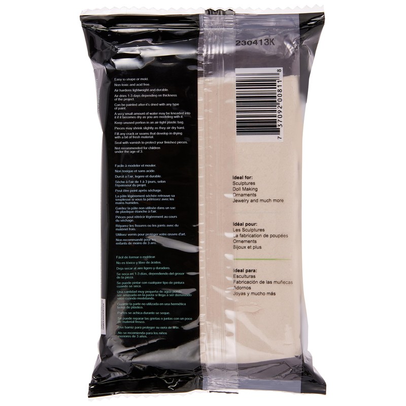 Creative Paperclay for Modeling Compound, 16-Ounce, White, 4" x 1"