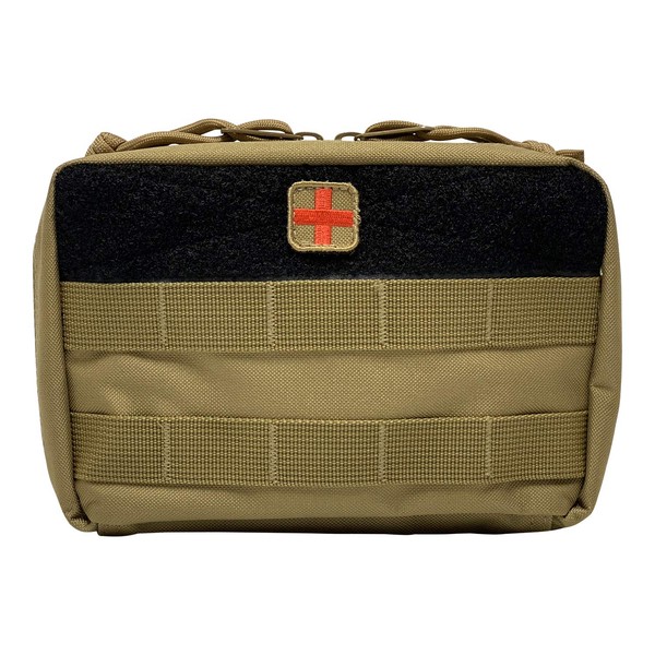 HSD First Aid Kit Pouch - Admin EMT Medical IFAK Utility MOLLE PALS (Coyote Brown)