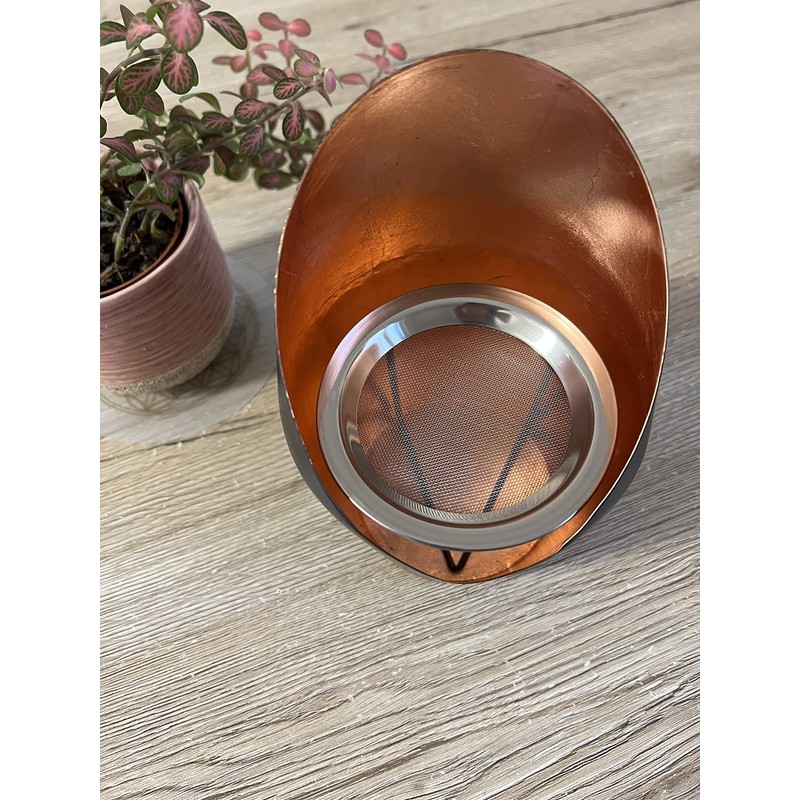 Merath Bronze Incense Burner and Lantern Antique Copper Foiled Diameter