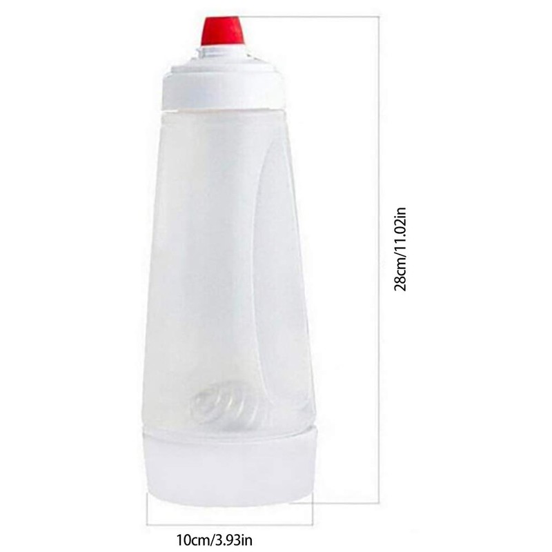 Dough Mixing Bottle, Pancake Shaker, Cupcake Mixer, 1000 ml, White