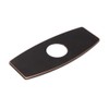 Wovier Faucet Plate,Oil Rubbed Bronze Sink Hole Cover Plate,6" Escutcheon