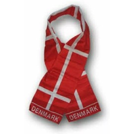 RFCO Denmark Country Lightweight Flag Printed Knitted Style Scarf 8"x60"