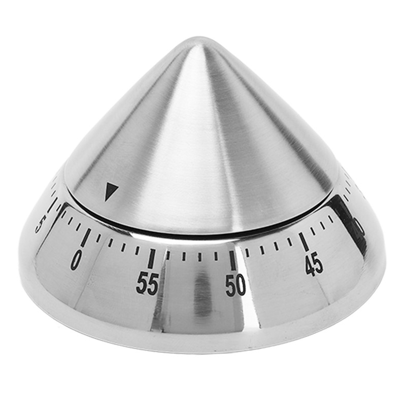 Pointed Mechanical Timer Clear Scale Stainless Steel Cooking Mechanical Reminder