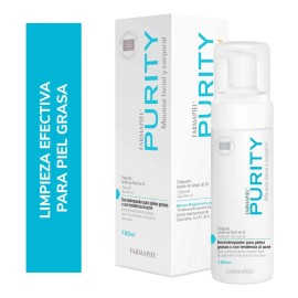 Dermolimpiador Antiacné Facial y Corporal Purity 160ml Día/Noche en espuma Tipo de piel Grasa con Aceite de árbol de té