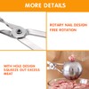 2PCs Meatball Maker Scoops, None-Stick Meatball Maker Scoop with High