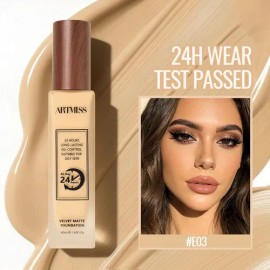 Artmiss Base De Maquillaje 24h Hidratante Suave Natural Tono Beige color 3