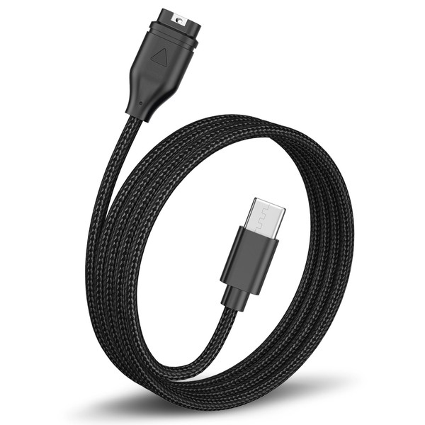AK Nylon USB-C Ladekabel für Garmin smartwatch 100cm/3.3ft