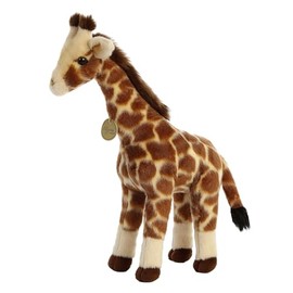 Aurora® Realistic Miyoni® Giraffe Stuffed Animal - Lifelike Details Make a Cherished Companion - Perfect for Decorating Bedrooms or Classrooms - Brown 17 Inches
