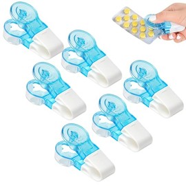 6 Tablet Dispensers, Pill Popper for Blister Packs, Portable Pill Taker for Elderly, Easy Push Pill Remover, Medication Management Tool