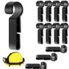 WJSHANYING Headlight Clip for Helmets, Set of 12, Black, Helmet