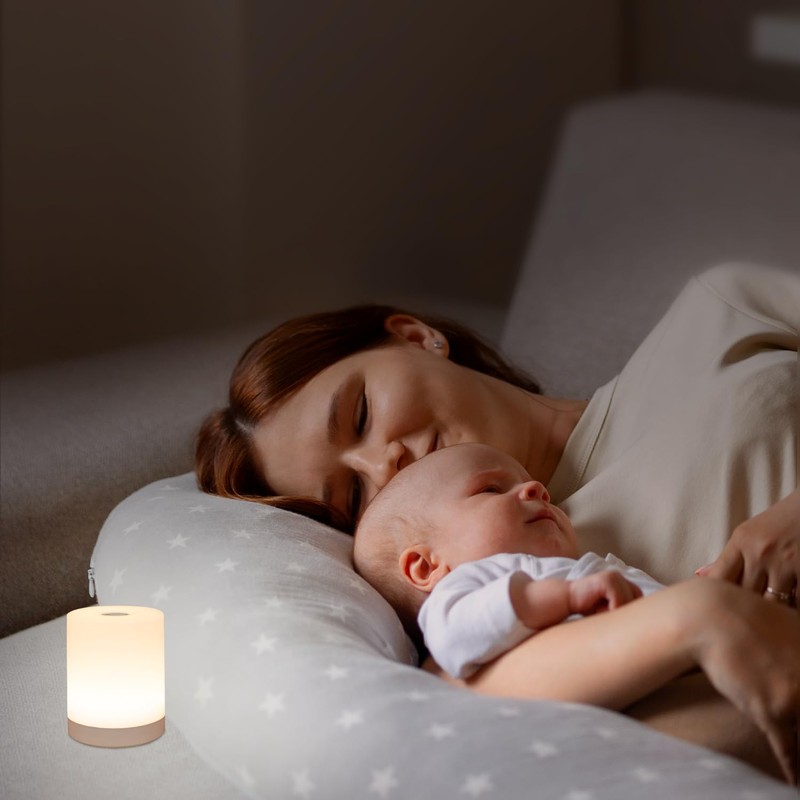DAZZY DOT Touch Night Light for Baby Nursery, Small Cordless