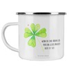 Mr. & Mrs. Panda Camping Enamel Cup, Clover Leaf Gift,
