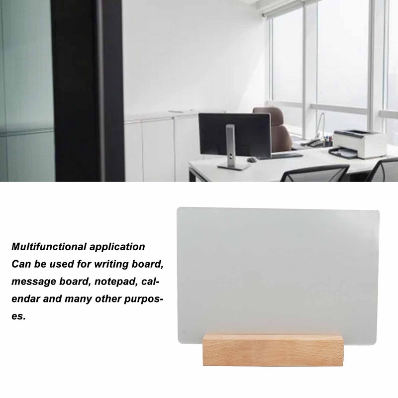 Dry Erase Board 220x150mm Acrylic White Planning Board Reusable with