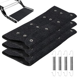 LALAGO Pack of 3 Motorhome Step Doormat, Motorhome Doormat for Step Non-Slip, Motorhome Gadgets and Motorhome Accessories, Caravan Door Mat, Motorhome Decoration, Camping Rug (Black)