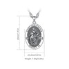 CELESTIA St Christopher Medal Necklace for Men Women Saint Christopher