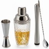 Barillio Glass Cocktail Shaker Set | 14 oz Cobbler Mixer