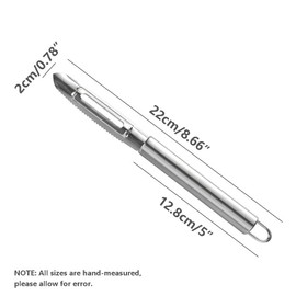 TopHomer 3 Packs Stainless Steel Paring Knife with Ergonomical Handle, Tip and Double Row Serrated Design for Easily Removing Fish Scales and Pineapple Eyes, Easy to Clean