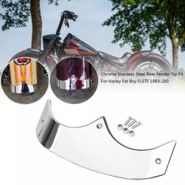 Unbranded Chrome Rear Fender Edge Trim Tip Trailing Cover For Harley Fat Boy FLSTF 1989-06