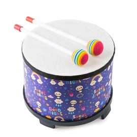 Floor Tom Drum for Kids, Baby Drum 8 inch Percussion Music Instrument Kids Drum with 2 Mallets for Children, Special Christmas Birthday Gift (Rainbow 8 inch)