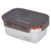 Generic Stainless Steel Rectangular Food Storage Container, 19cm x 9cm