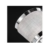 WOFI Design Ceiling Spotlight Zoom Shiny Chrome with Grey Fabric