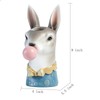 Gaolinci Resin Animal Head Vase, Blowing Bubbles Creative Vase, Home