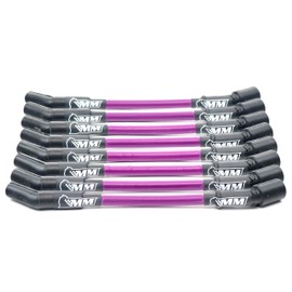 Michigan Motorsports LS Truck Spark Plug Wire Set - 10mm Performance Wires for Truck/SUV 4.8L 5.3L 6.0L 6.2L Silverado Sierra Tahoe Yukon Escalade (Purple)