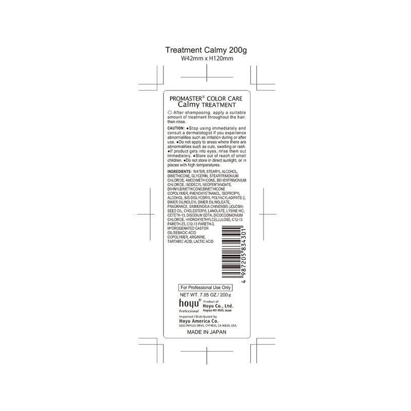 Hoyu Professional Pro Master Color Care Karmy Treatment 7.1 oz