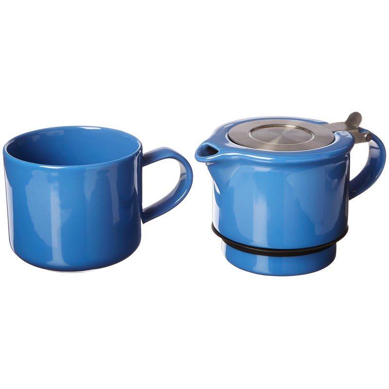 FORLIFE Tea for One with Infuser, 14-Ounce, Blue