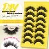 Mink Lashes Fluffy False Eyelashes 18mm Thick Fake Lashes 3D
